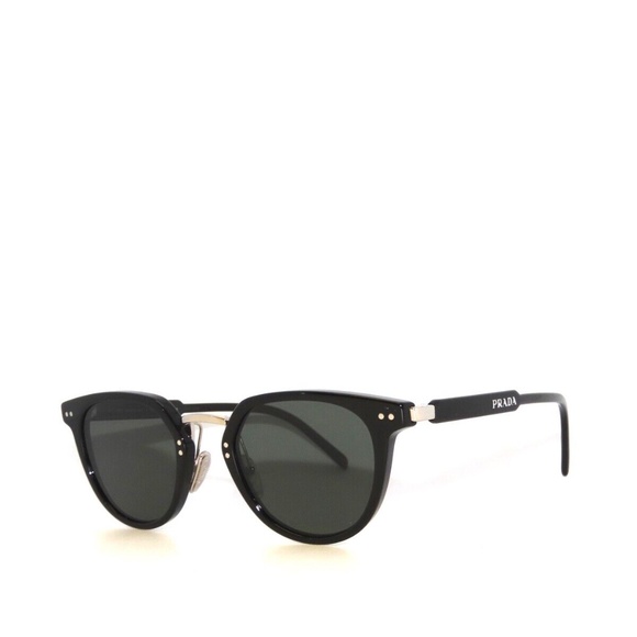 Prada 17YS 17 1AB03R Black Green Polarized Sunglasses PR17YS